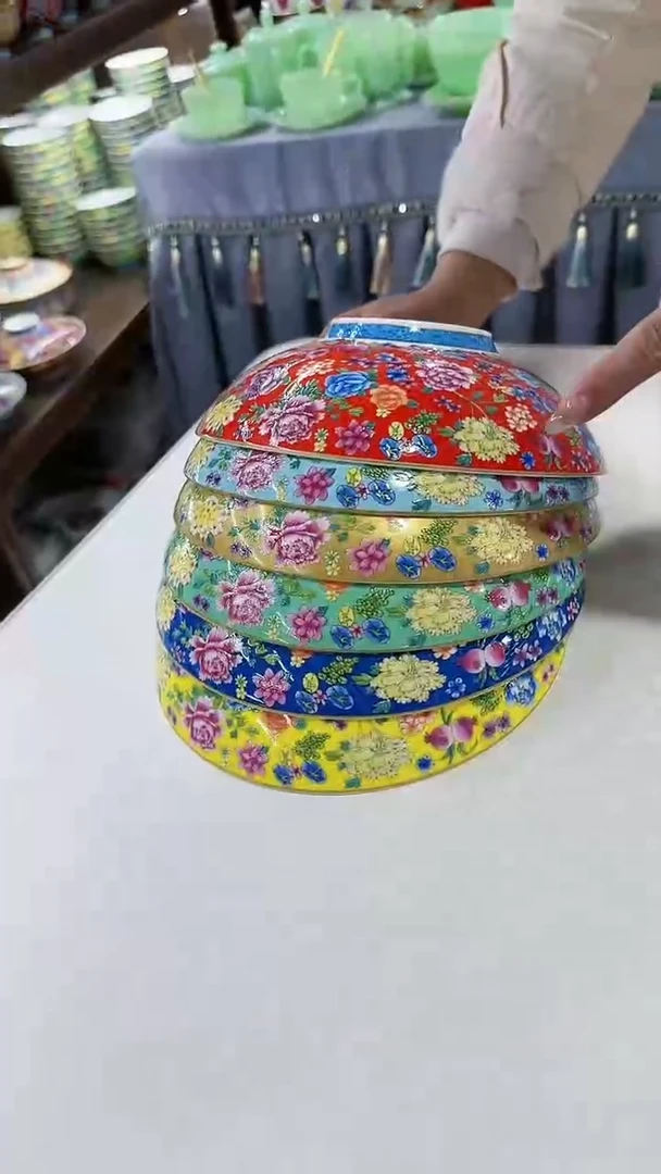 【闪购商品】瓷片8英寸元宝盘6个景德镇陶瓷