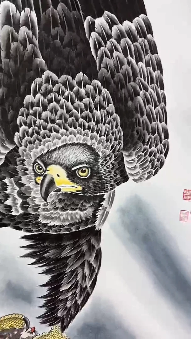 国画英姿飒爽