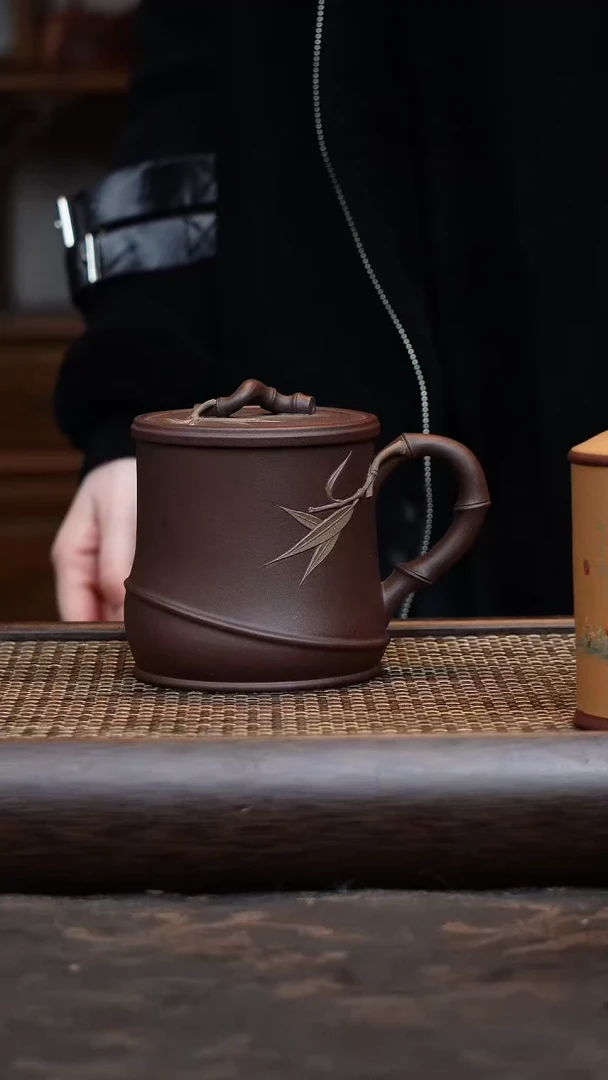 【闪购商品】紫砂茶杯紫泥竹节101