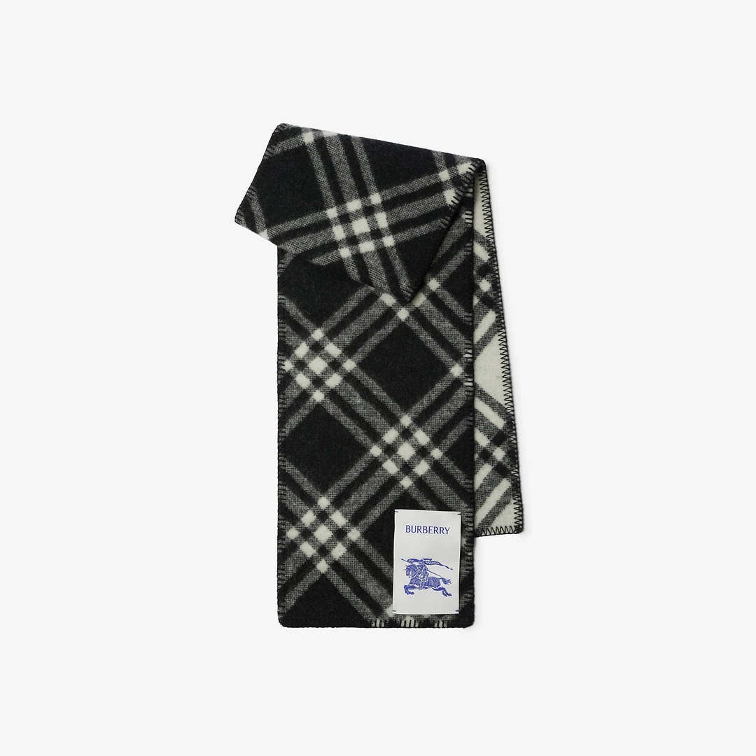 BURBERRY/博柏利经典格纹 羊毛 男女同款围巾秋冬 英伦