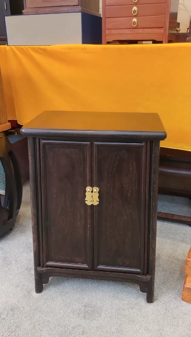 【闪购商品】木小叶紫檀 面条柜尺寸42*24*60微瑕