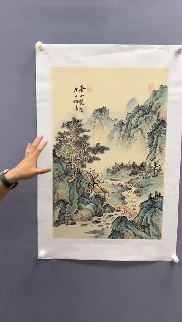 国画梅清老师2.7pc国画作品蓝袍