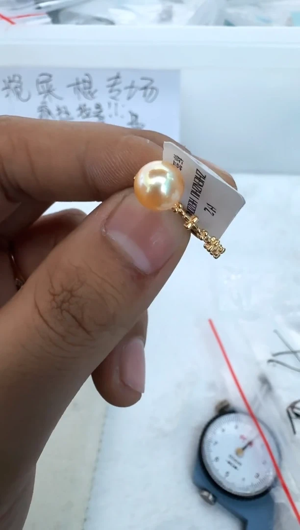 【闪购商品】海水珍珠戒指银S925镶嵌戒指