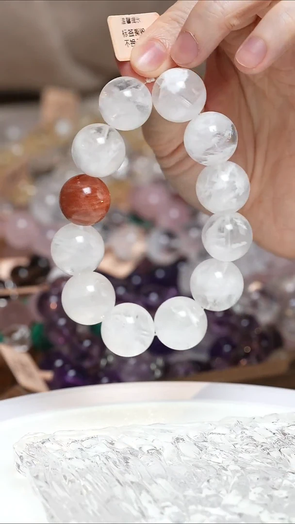 未镶嵌手串水晶白幽灵手串·YY0025NOV406G084