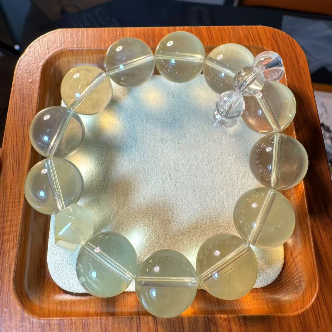 柠檬黄水晶大颗手串 棠禧诺原创 多样性发其一