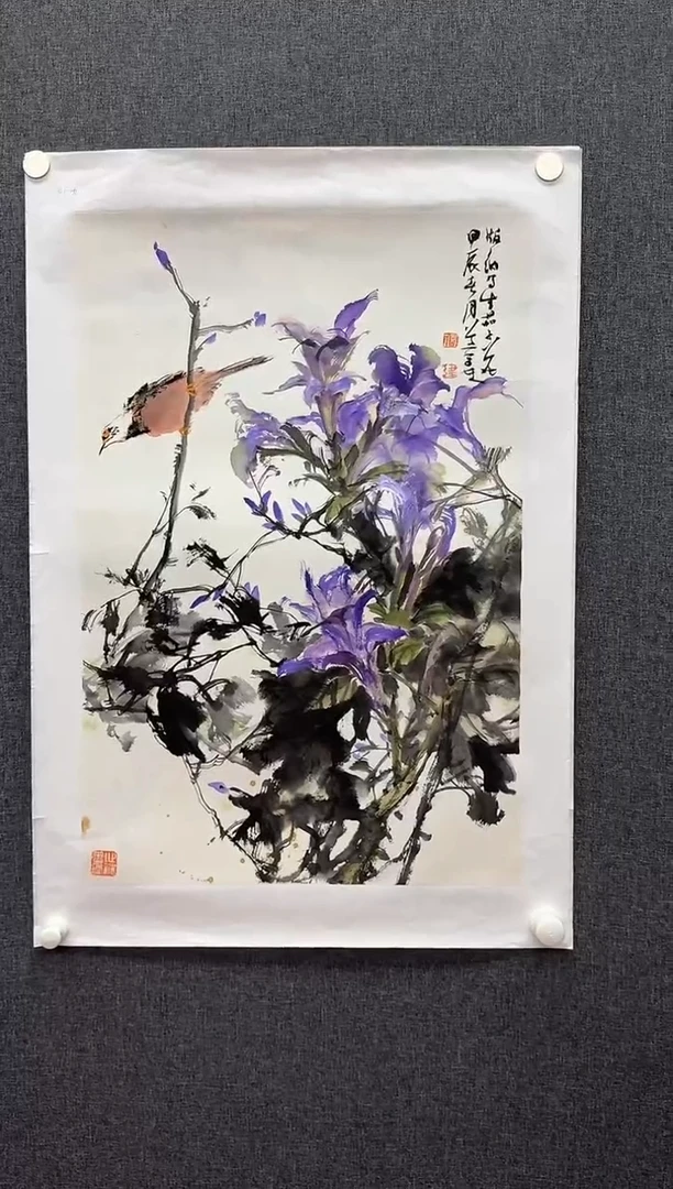 国画炳山艺术--付建老师作品