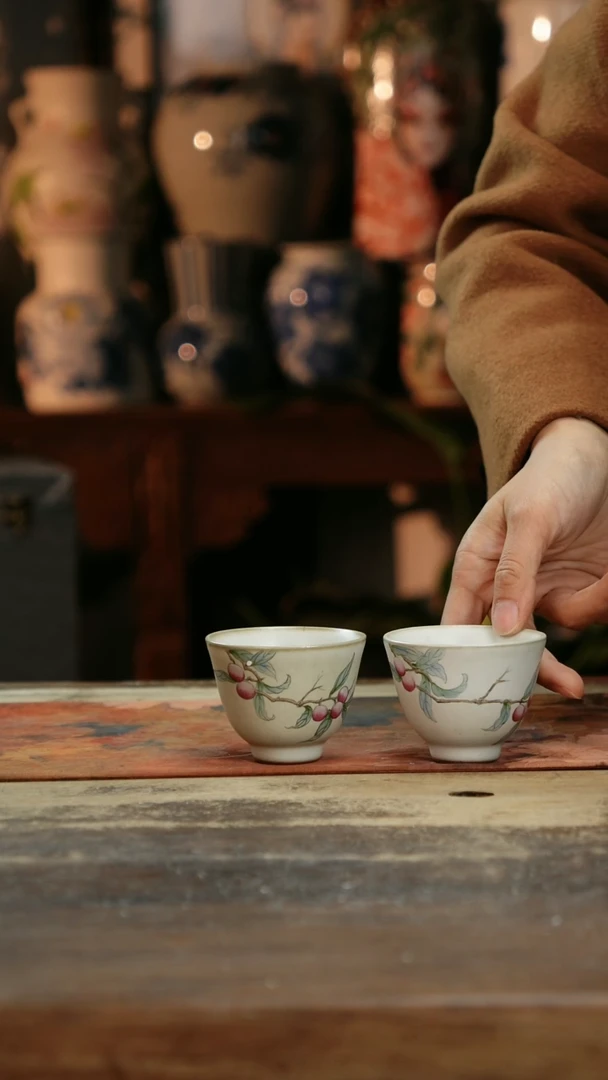 【闪购商品】瓷片景德镇纯手工釉下彩精品花瓶