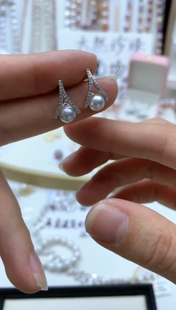 【闪购商品】海水珍珠耳饰未镶嵌耳环