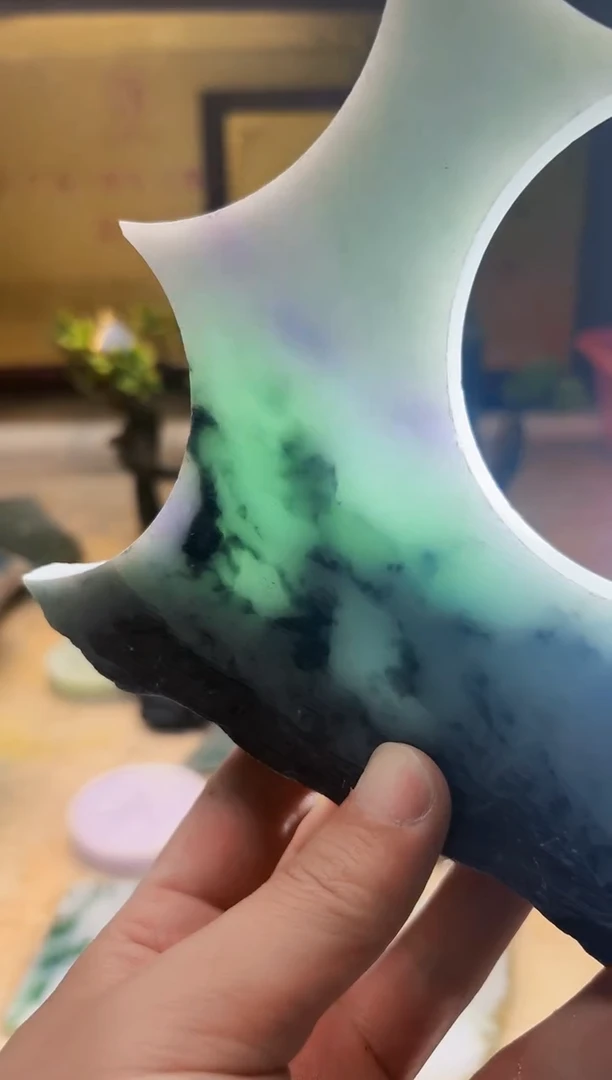 翡翠挂件未镶嵌A货张麦A294