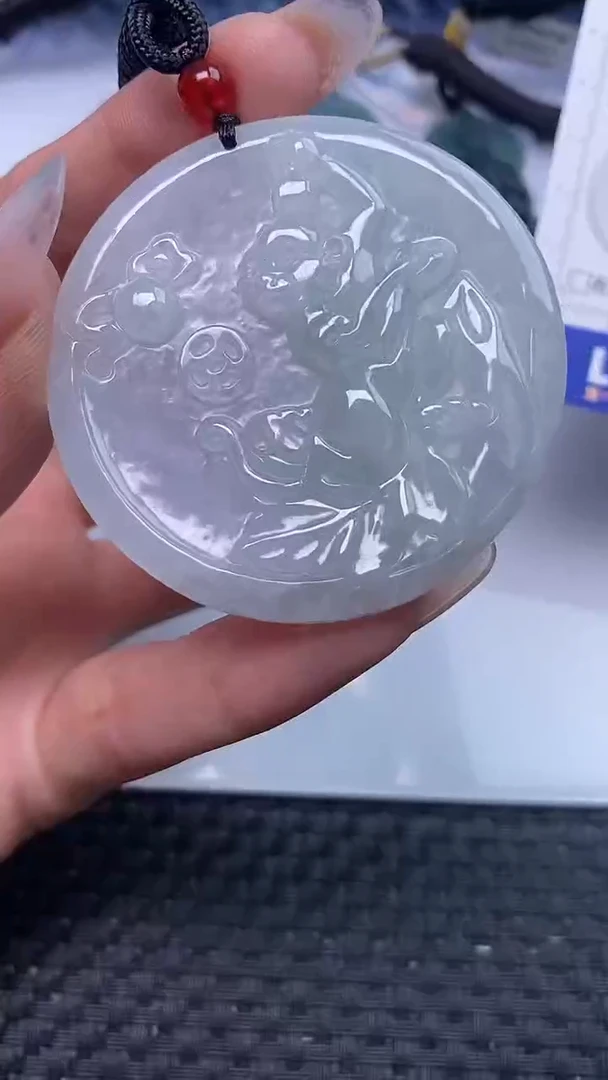 翡翠未镶嵌颈饰    4109