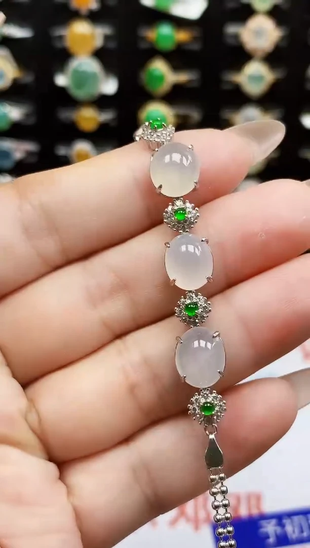 银S925镶嵌戒指翡翠2161
