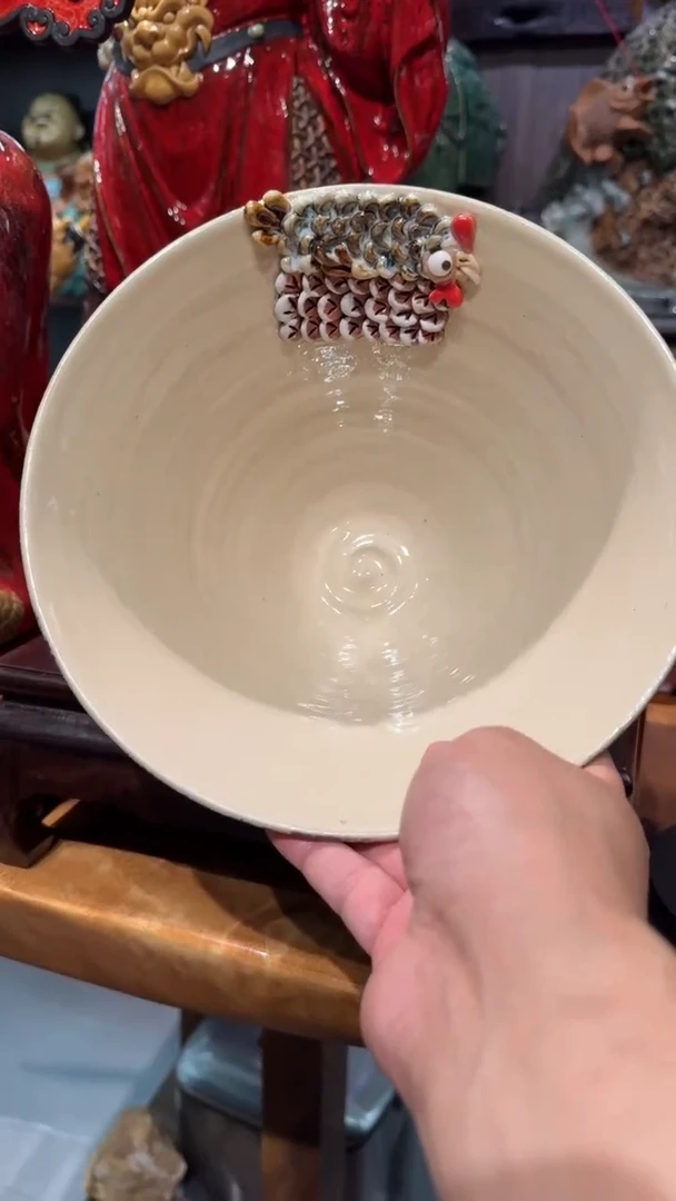 陶瓷阳*手工茶洗一件