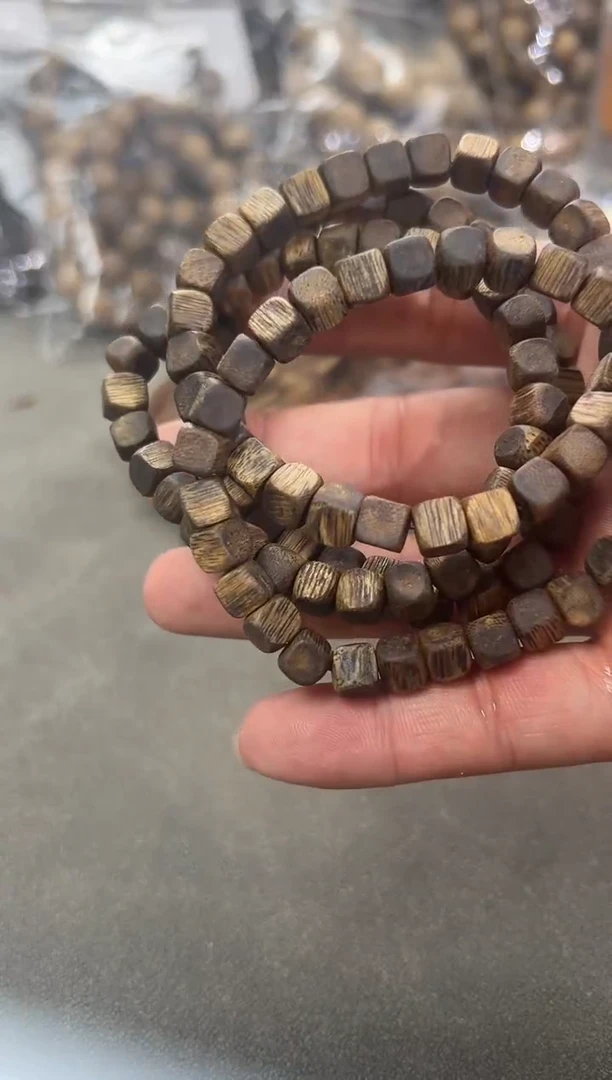 手串沉香91号0.6*5克方糖珠多样性发一