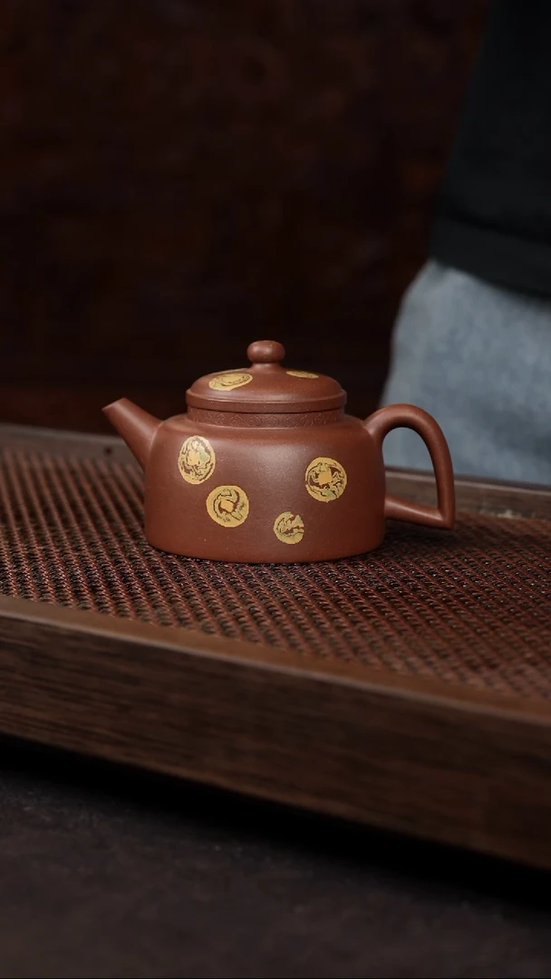 【闪购商品】紫砂茶壶底槽清泥绘筑寂