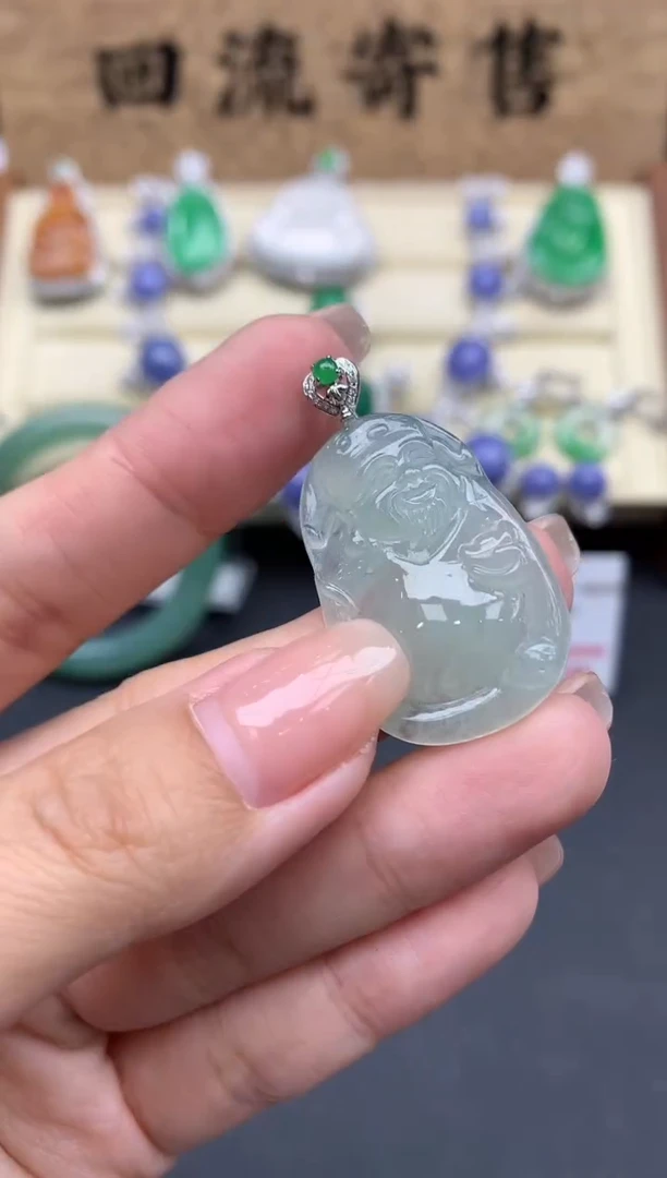 【闪购商品】翡翠颈饰18K金镶嵌34-中国好珍宝