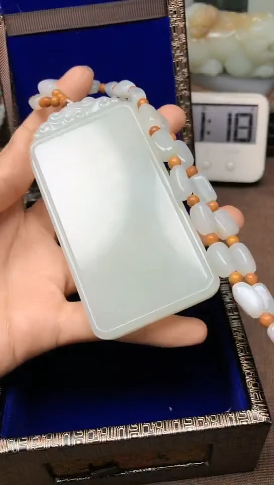 和田玉未镶嵌颈饰1540