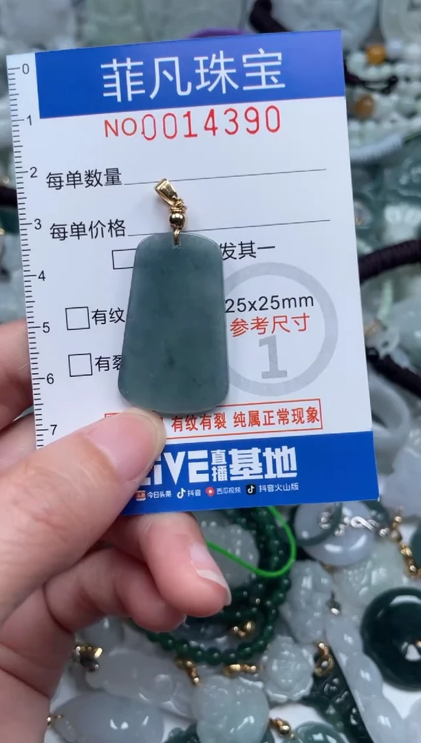 颈饰未镶嵌翡翠14390