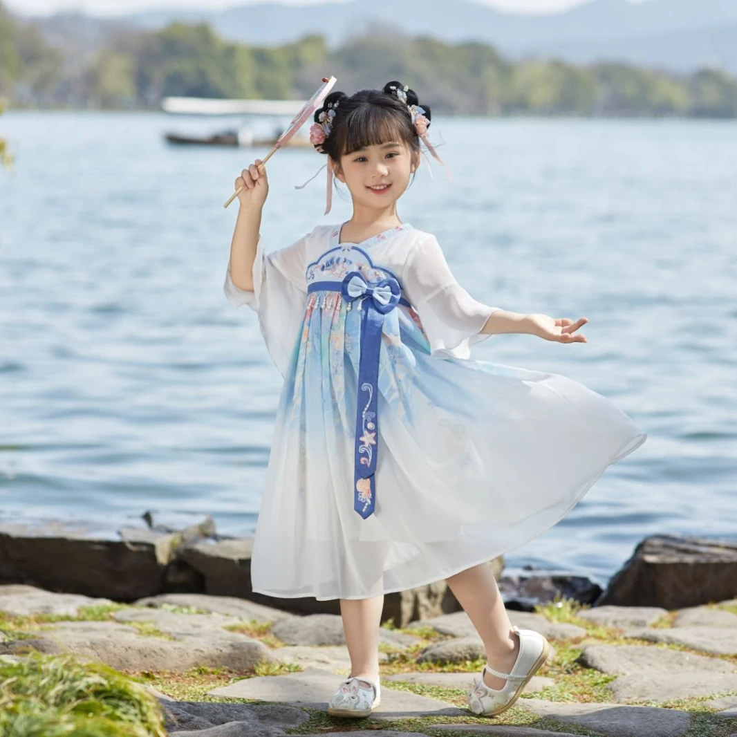 汪小荷【专柜同款】【品牌夏款清货】女童汉服 XD32103-B