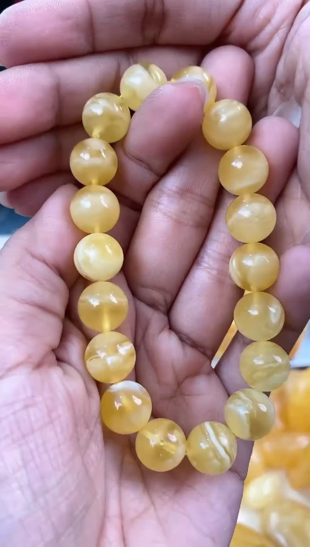 【闪购商品】蜜蜡裸石未镶嵌天然琥珀蜜蜡手串