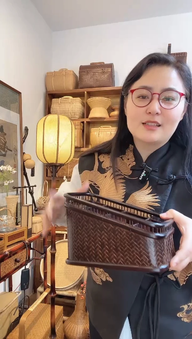【闪购商品】手工竹编多功能收纳盒