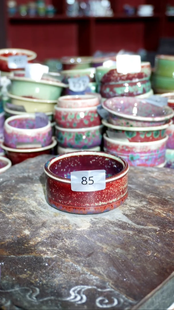 摆件精品窑变钧瓷茶器