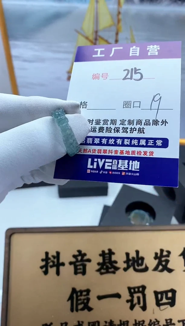 未镶嵌戒圈翡翠215
