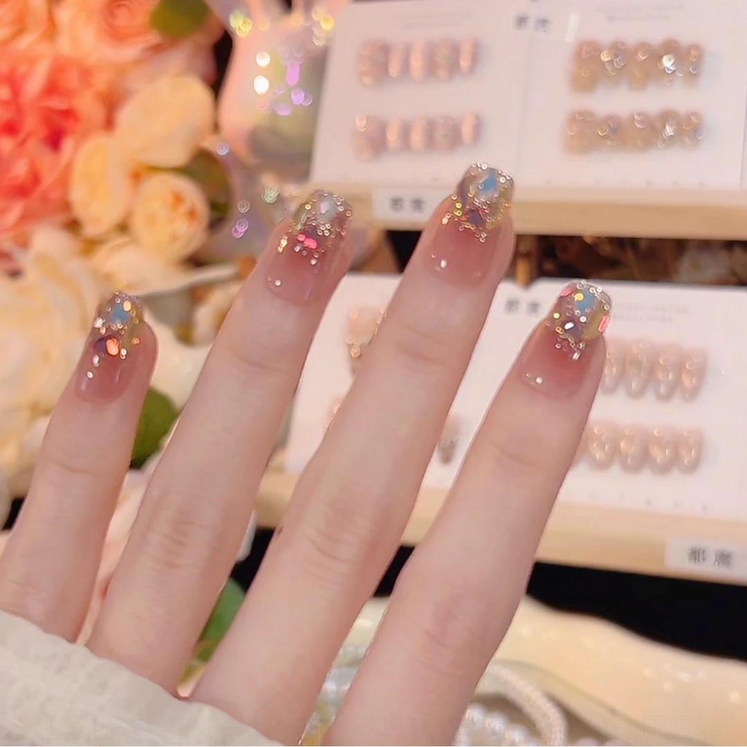 【嘉年华】纯手工穿戴甲10个甲片可重复使用Y