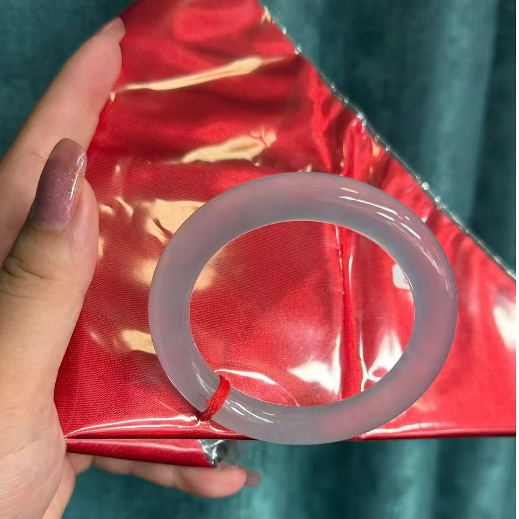 女戒圈美人镯甜美风少女白紫色石英石白色