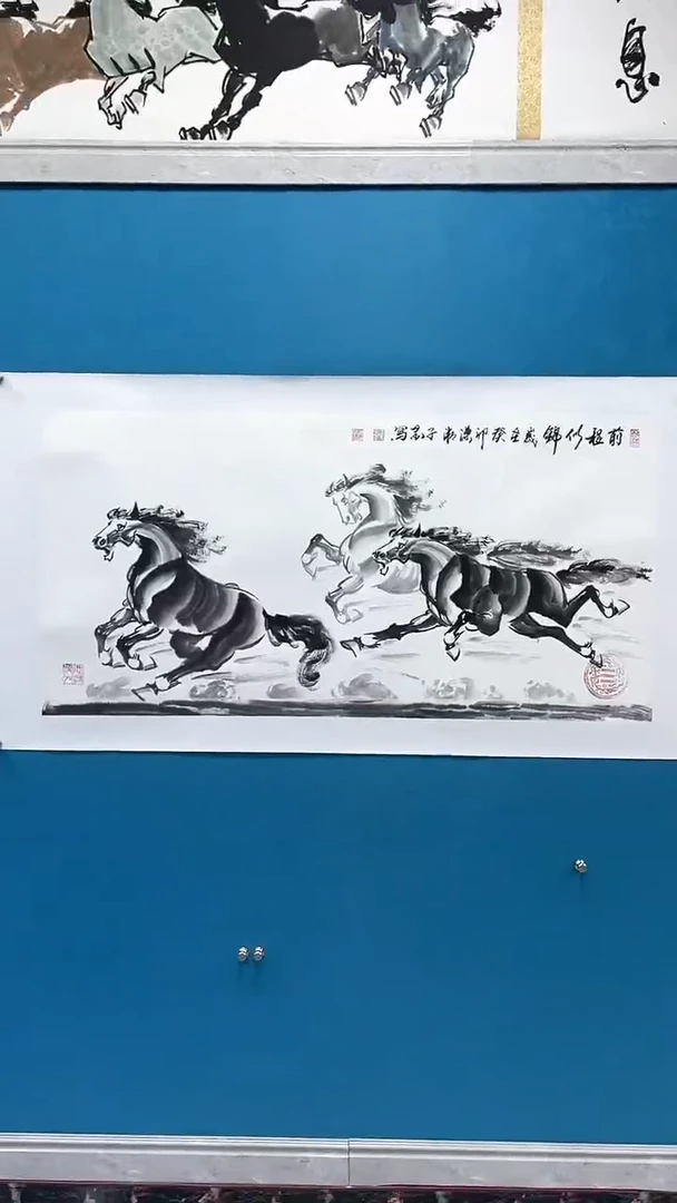 【闪购商品】绘画邓志标骏马系列7