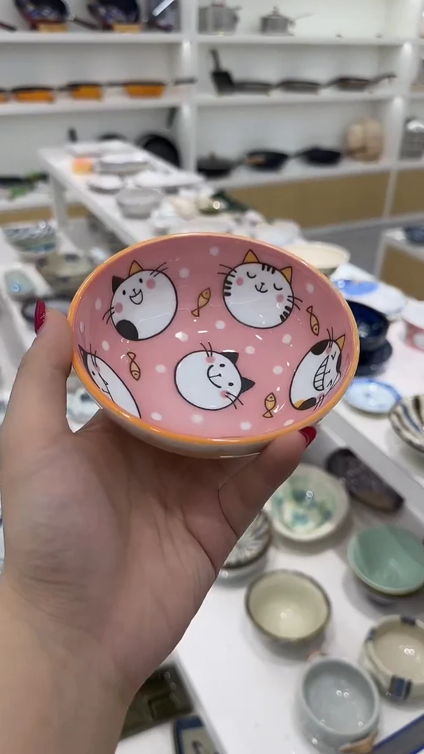 陶瓷小猫碗TZRC1005