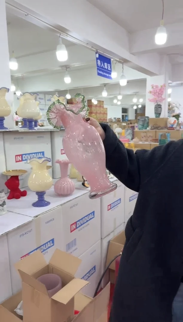 【闪购商品】无铅玻璃美全花器-a-早10 微瑕