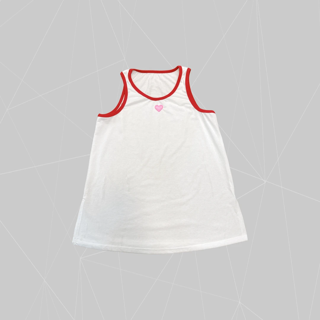 2024夏季新款韩版休闲宽松爱心吊带背心2364