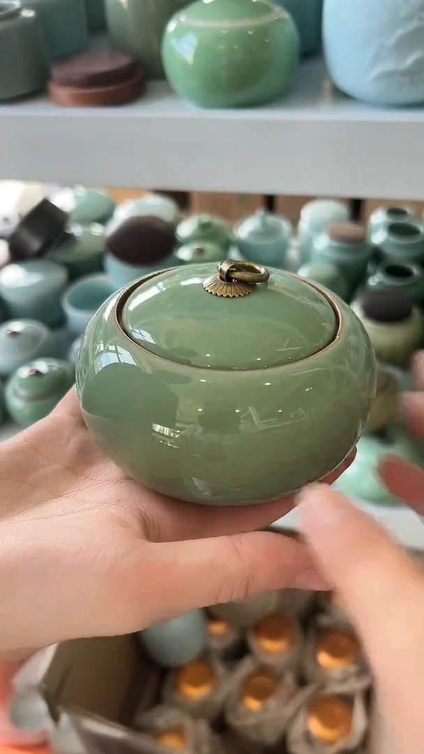 龙泉云间青瓷小米茶器