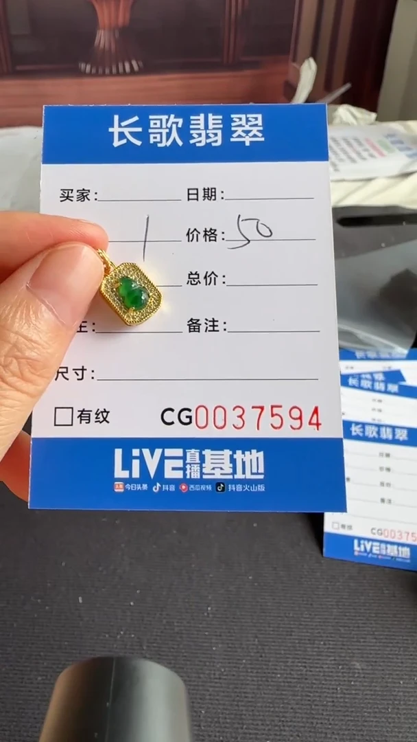 翡翠银S925镶嵌颈饰00007594