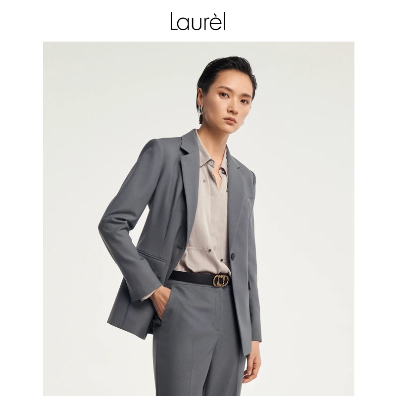 Laurel劳芮新款精纺显瘦西装外套女LWD343T00600