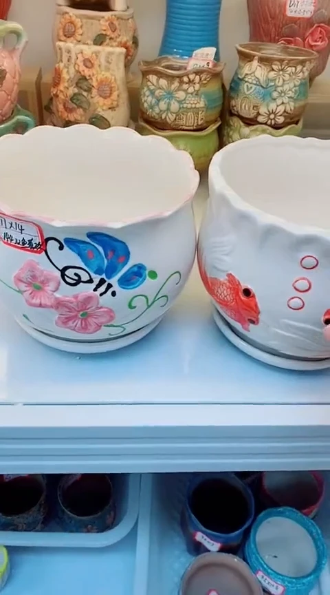 【闪购商品】陶瓷@@144双鱼黄碟大号2件套