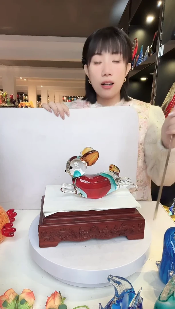 【闪购商品】茶盏琉璃摆件家居摆件