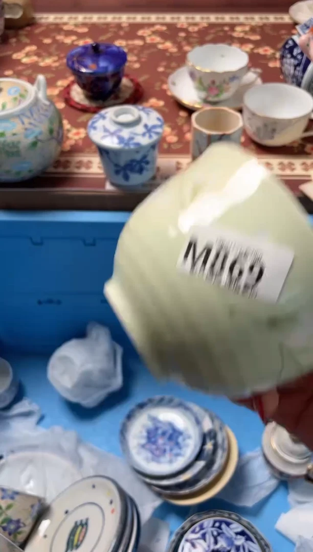 瓷片小*朵瓷器瓷器M869