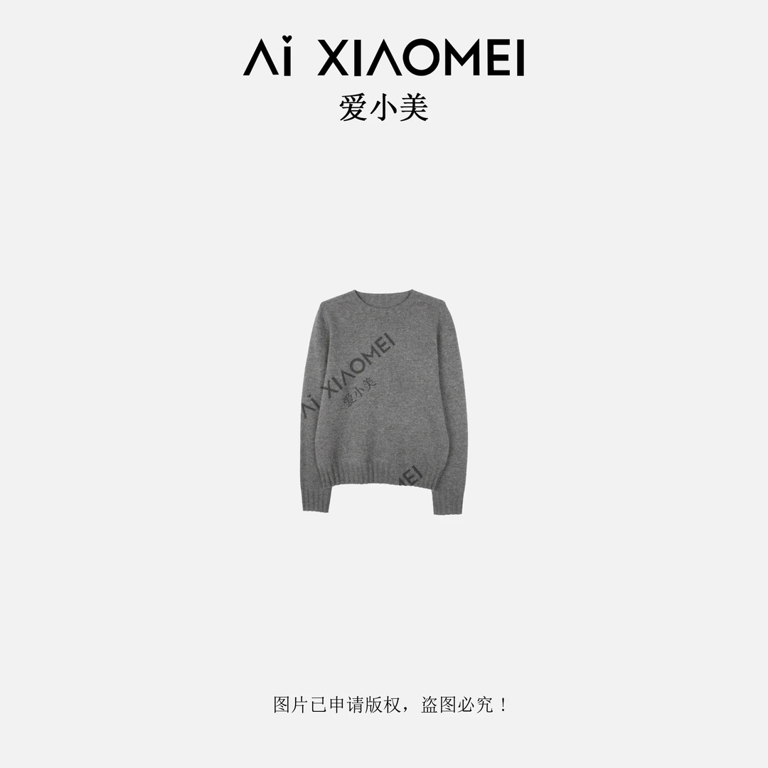 岛精进口机织无缝一体成型高克重100羊毛针织羊毛衫YM08-2568