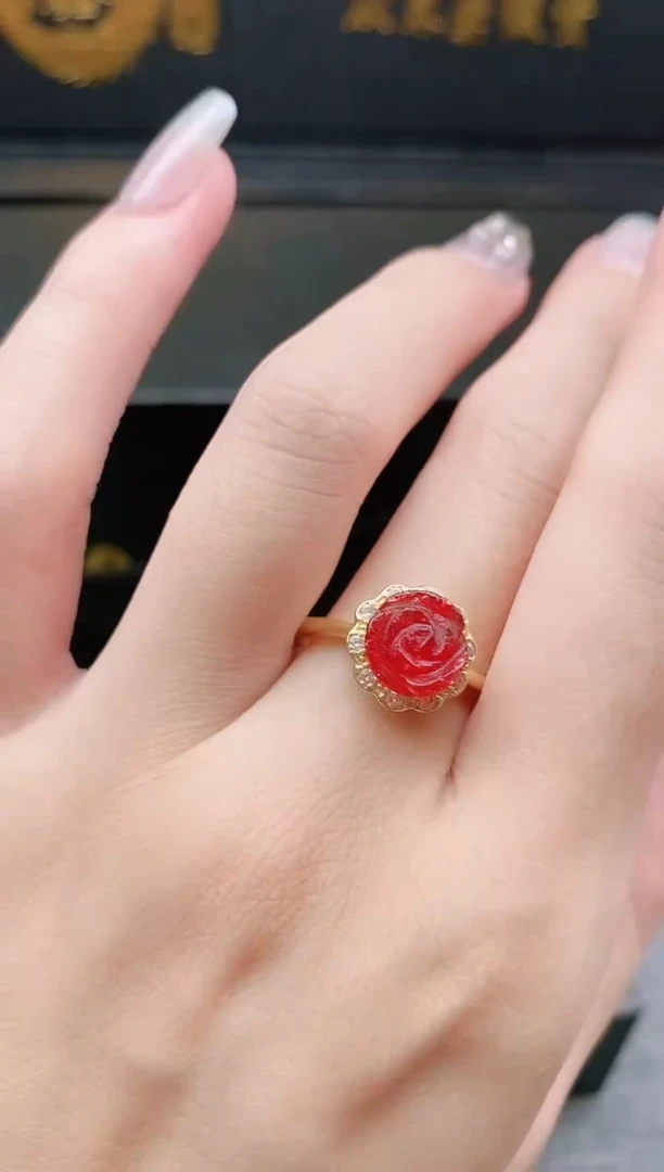 石英质玉未镶嵌戒指多样性发拍一发一