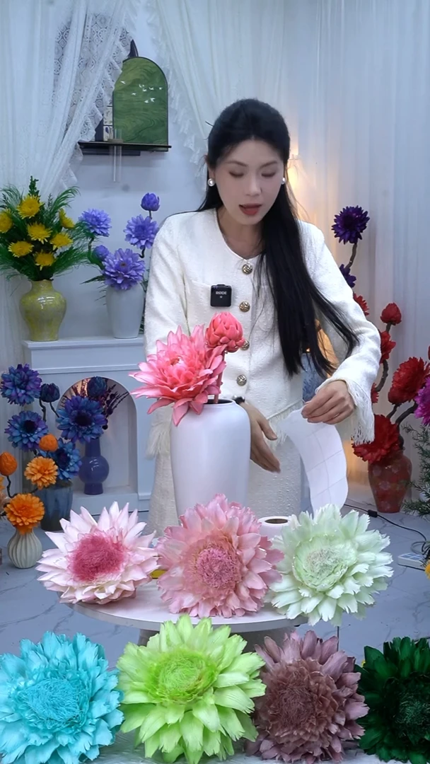 永生洋蓟亮粉2头【有生长痕】9035