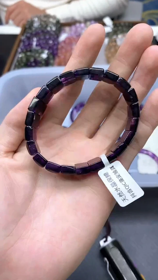 未镶嵌手串水晶40紫超七手牌13mm