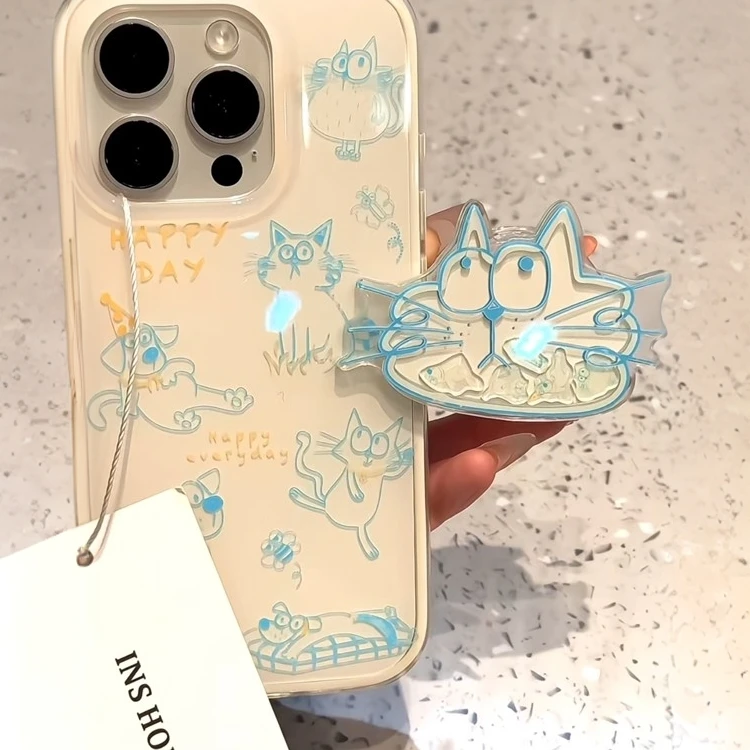 壳望搞怪喵适用苹果华为vivo小米oppo女iphone15/16/14手机壳