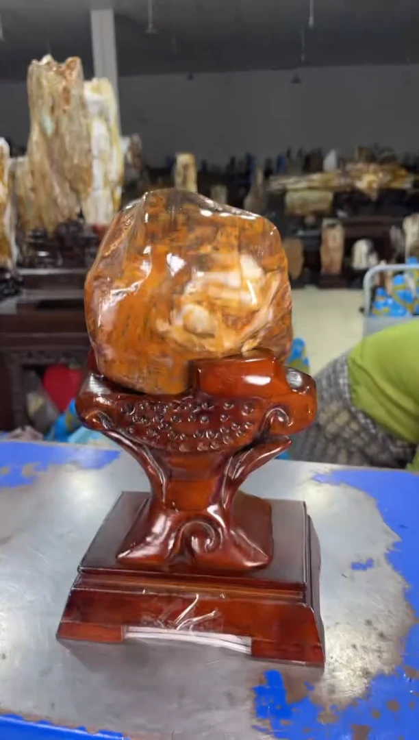 硅化玉摆件未镶嵌6