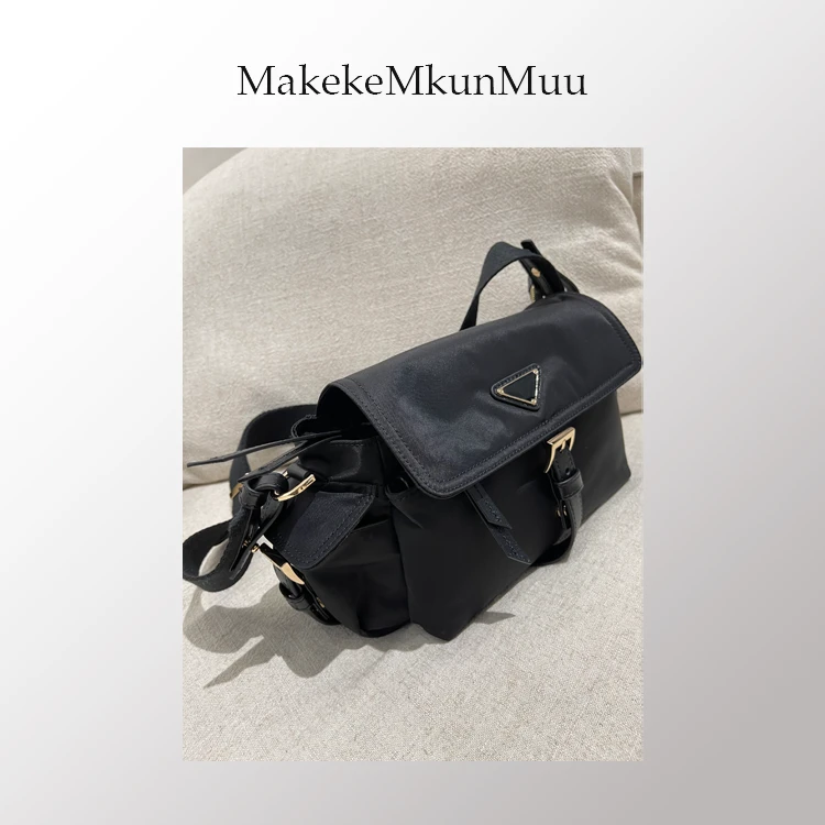 MakekeMkunMuu -极简的廓形运动风百搭休闲邮差包
