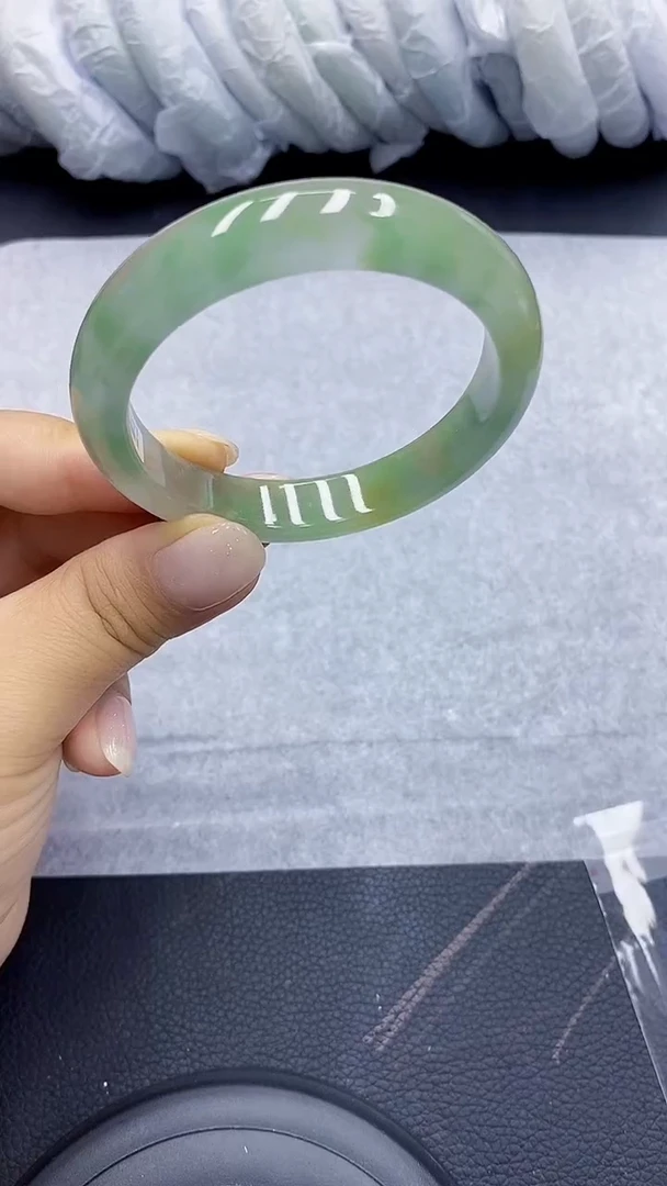 高冰透美人手镯 所见即所得137