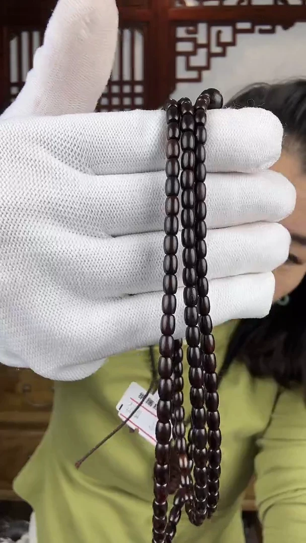 檀香紫檀（小叶紫檀）小叶紫檀米粒珠长串