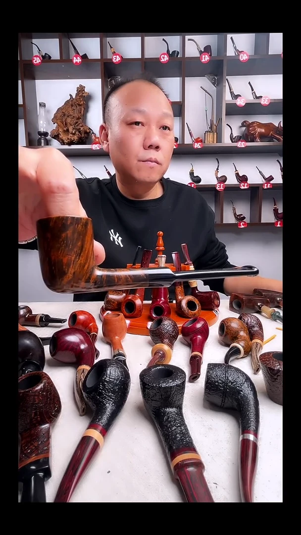 意大利石楠木手工打磨烟斗