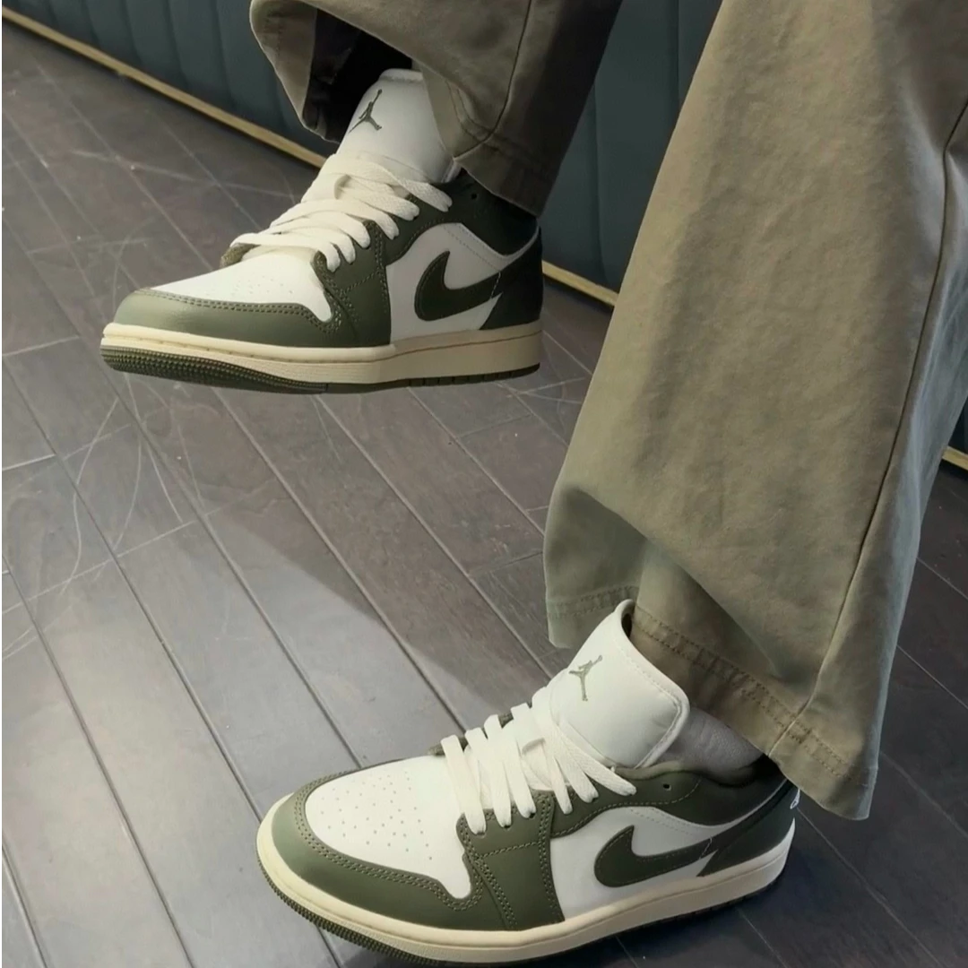 NIKE/耐克男女新品AJ1橄榄绿复古休闲潮流板鞋DC0774122