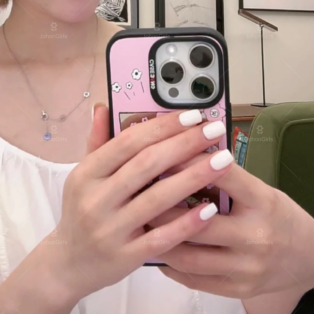 JohonGirls'/琴岛小嫚【露思美甲】露思同款ins气质短款手工穿戴甲